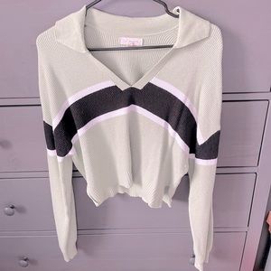 Pac sun cropped flowy crewneck